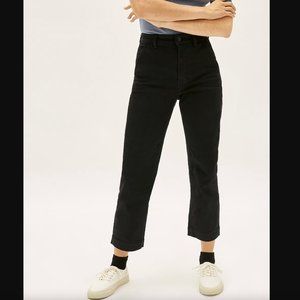 Everlane Straight-Leg Crop Jean - Black 10
